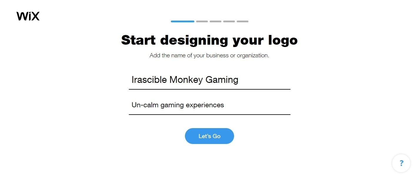 Wix Logo Maker screenshot - Start designing your logo