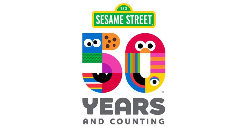 Geometric logo - Sesame Street 50 Years