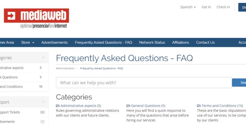 Frequently Asked Questions FAQ HostingMediaweb 850x435