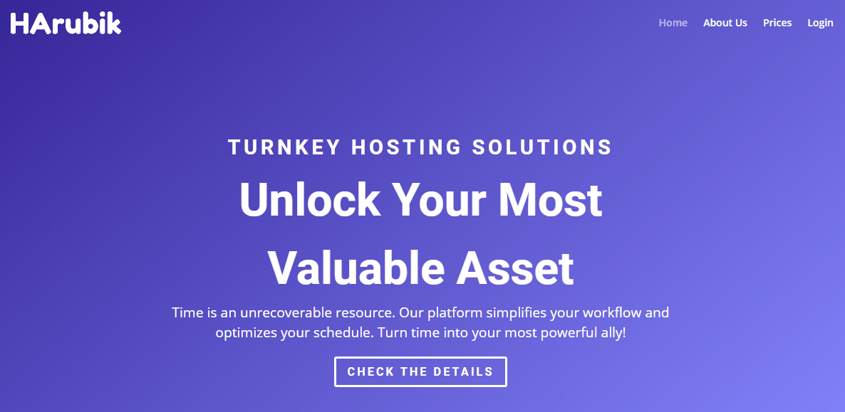HArubik Turnkey Hosting Solutions