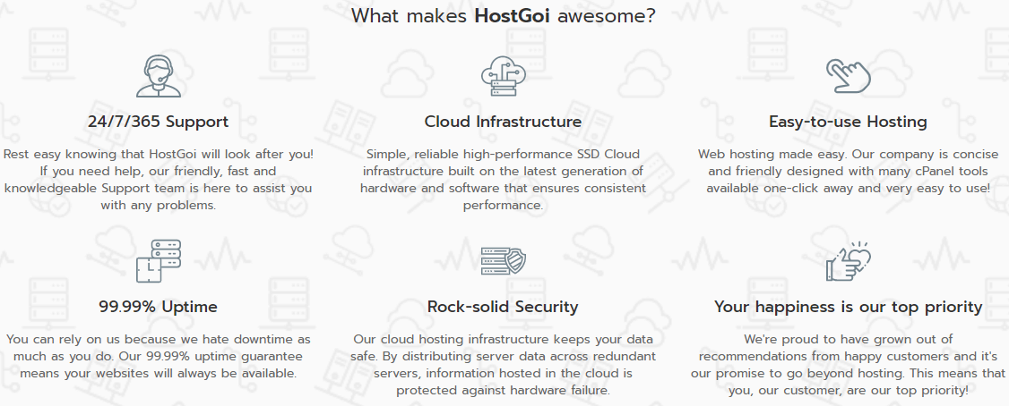 HostGoi features