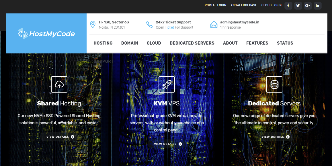 HostMyCode Premium Web Hosting Services Dedicated Servers Cloud