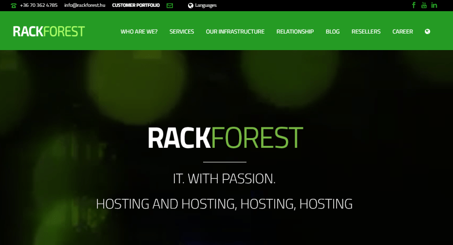 Professional Server Hosting Services RackForest