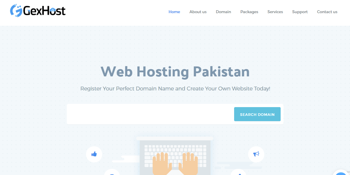 Web Hosting Pakistan Pk Domain Registration GexHost