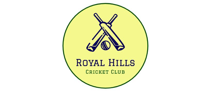 Sports logo made with Wix Logo Maker - Royal Hills Cricket Club