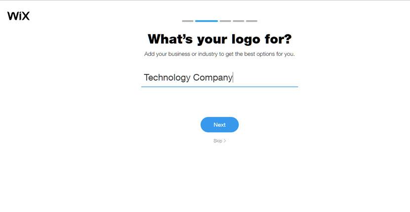 Wix Logo Maker screenshot - Add your industry