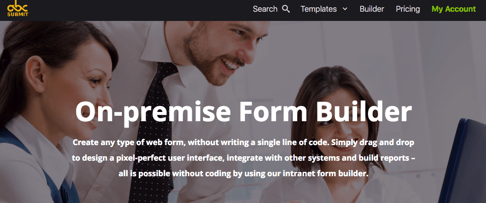 AbcSubmit screenshot - On-premise Form Builder