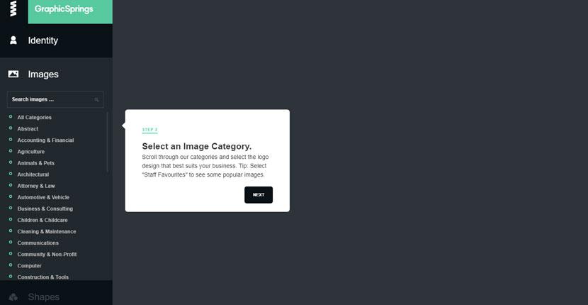 GraphicSprings screenshot - Image categories