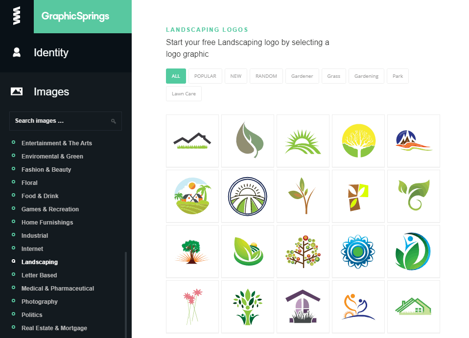 GraphicSprings screenshot - Landscaping images