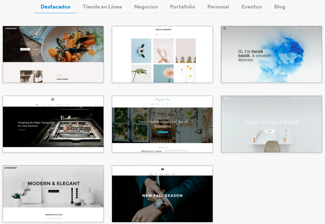 Weebly templates