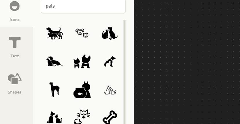 Ucraft Logo Maker screenshot - icon library