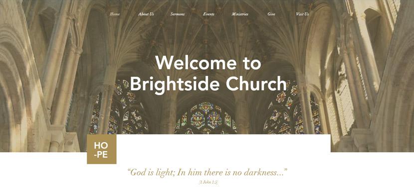 Wix - Church site template