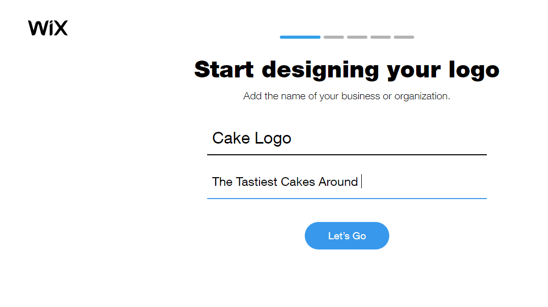 Wix Logo Maker screenshot - Start designing your logo