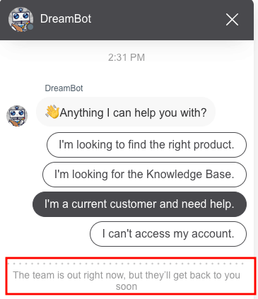 Screenshot - DreamHost’s live chat support