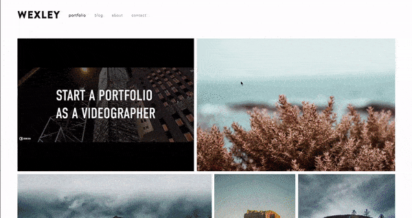 Squarespace Wexley website template