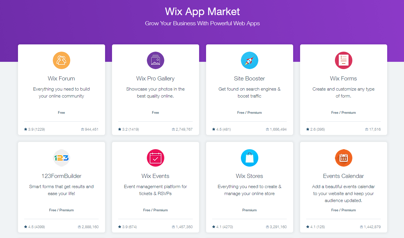 wix pricing for website