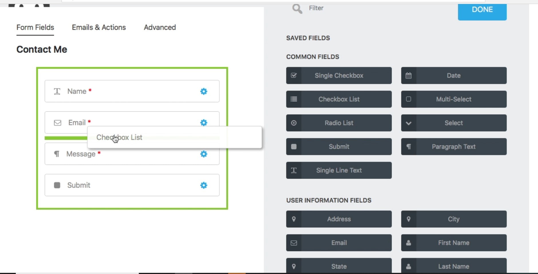 Ninja Forms Form Builder for WordPress