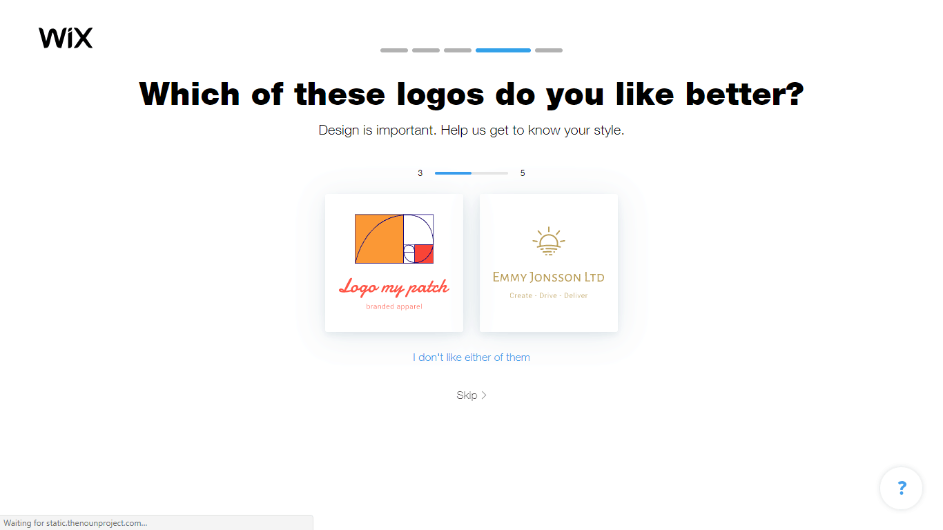 Wix Logo Maker screenshot - Logo style comparison