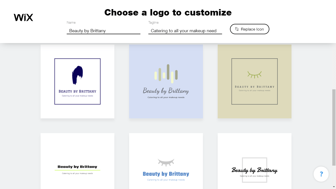 Wix Logo Maker screenshot - Logo templates