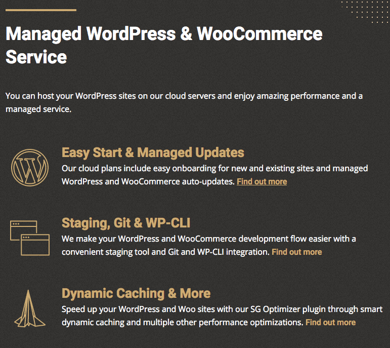 SiteGround's Managed WordPress and WooCommerce Service