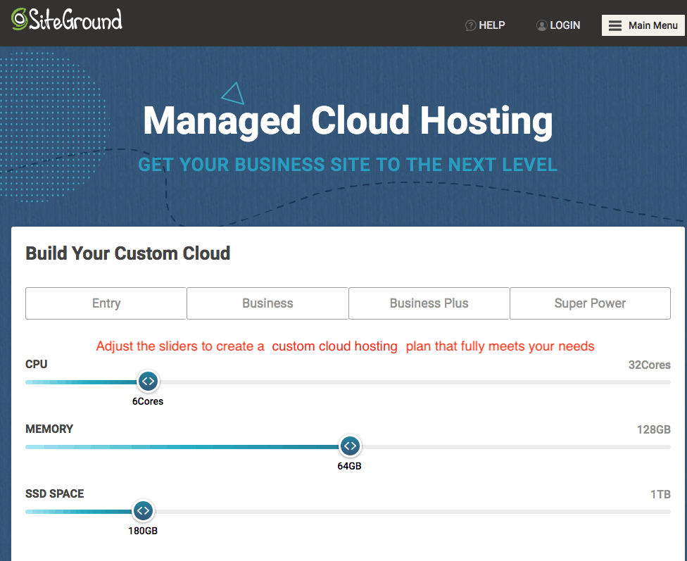 SiteGround's Managed Cloud Hosting