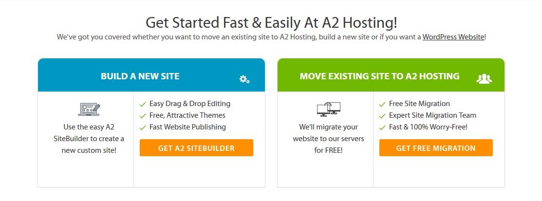 A2 Hosting - highlighted features