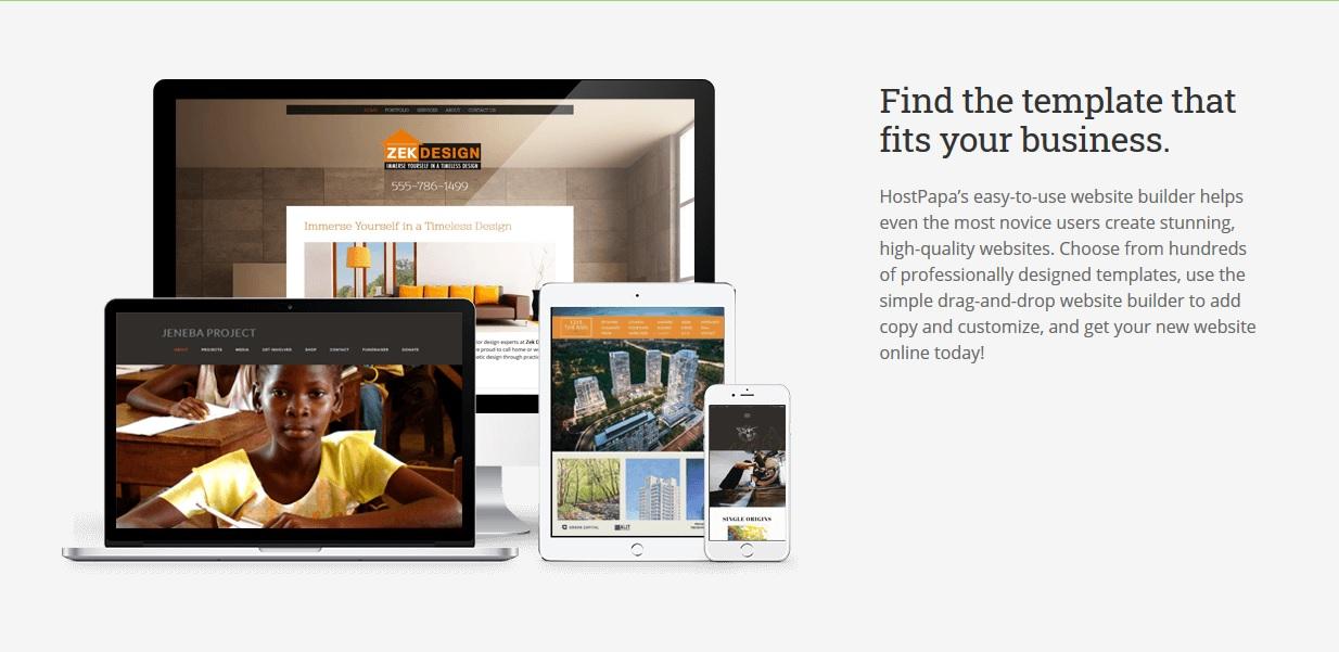 HostPapa - website builder templates