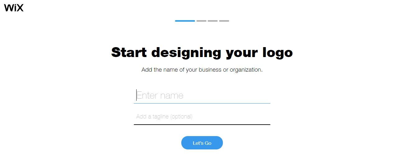 Wix Logo Maker screenshot - Add business name