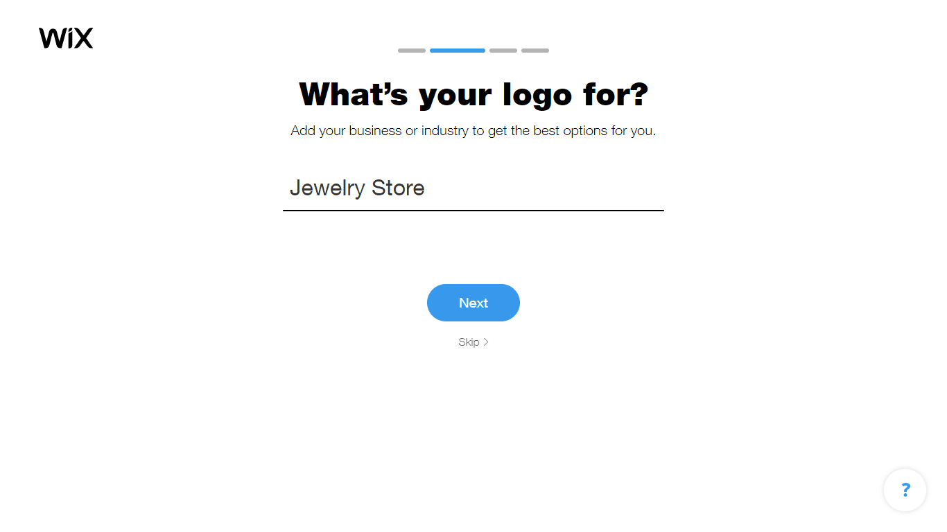 Wix Logo Maker screenshot - Choose industry