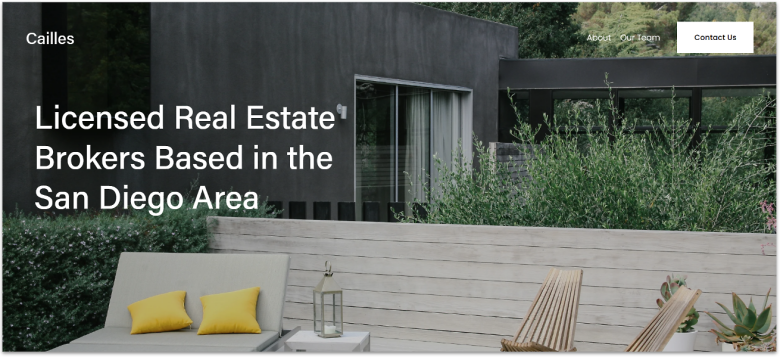 Squarespace Cailles template.