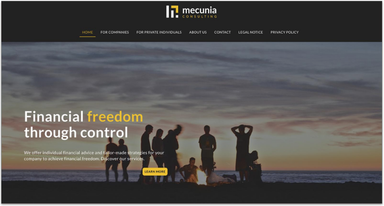 IONOS mercuria consulting template.