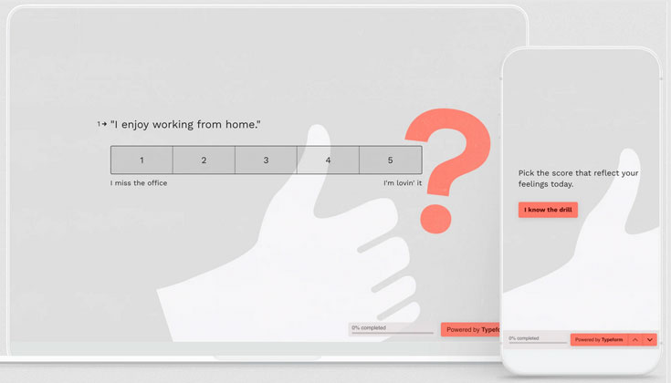 typeform work at home surve