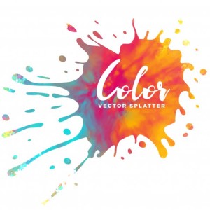 Art logo - Color vector splatter