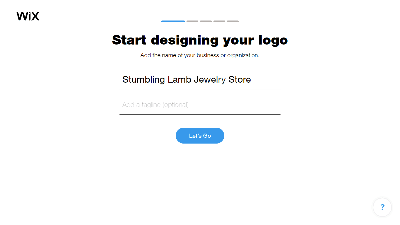 Wix Logo Maker screenshot - Add business name