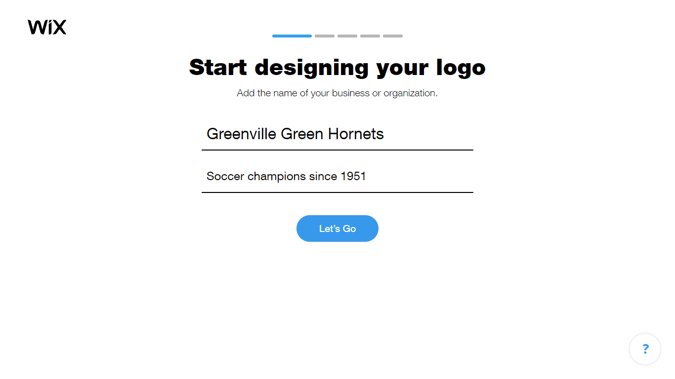 Wix Logo Maker screenshot - Add business name