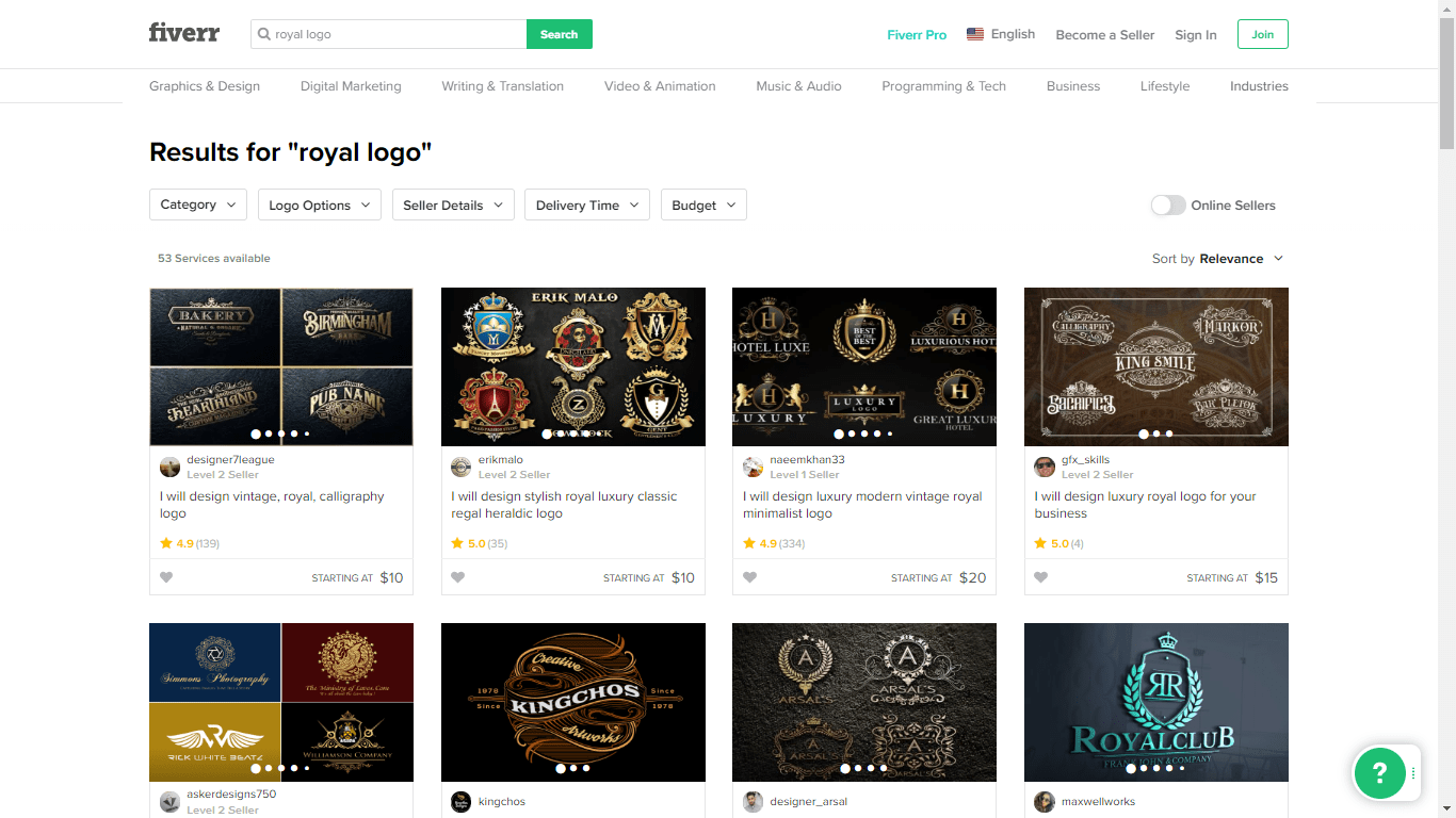 Royal logo design 