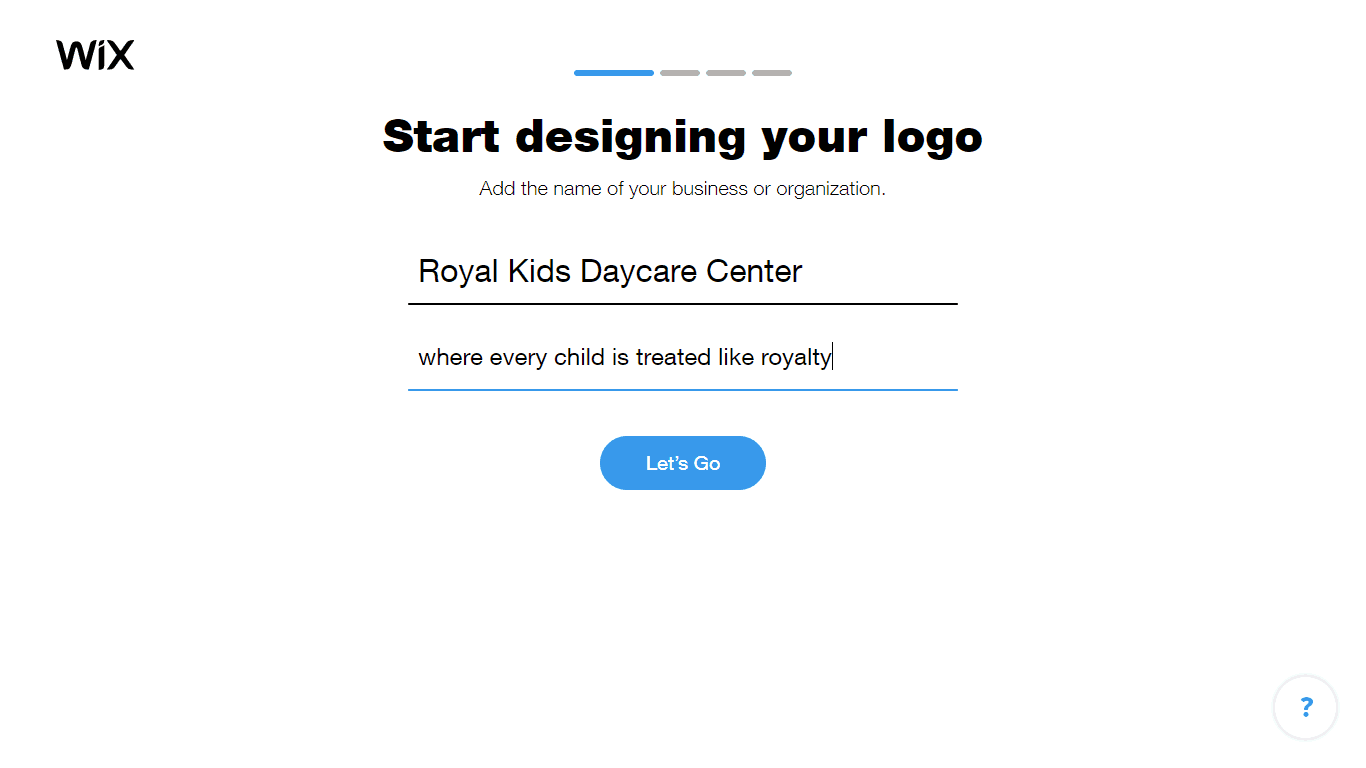 Wix Logo Maker screenshot - Add business name