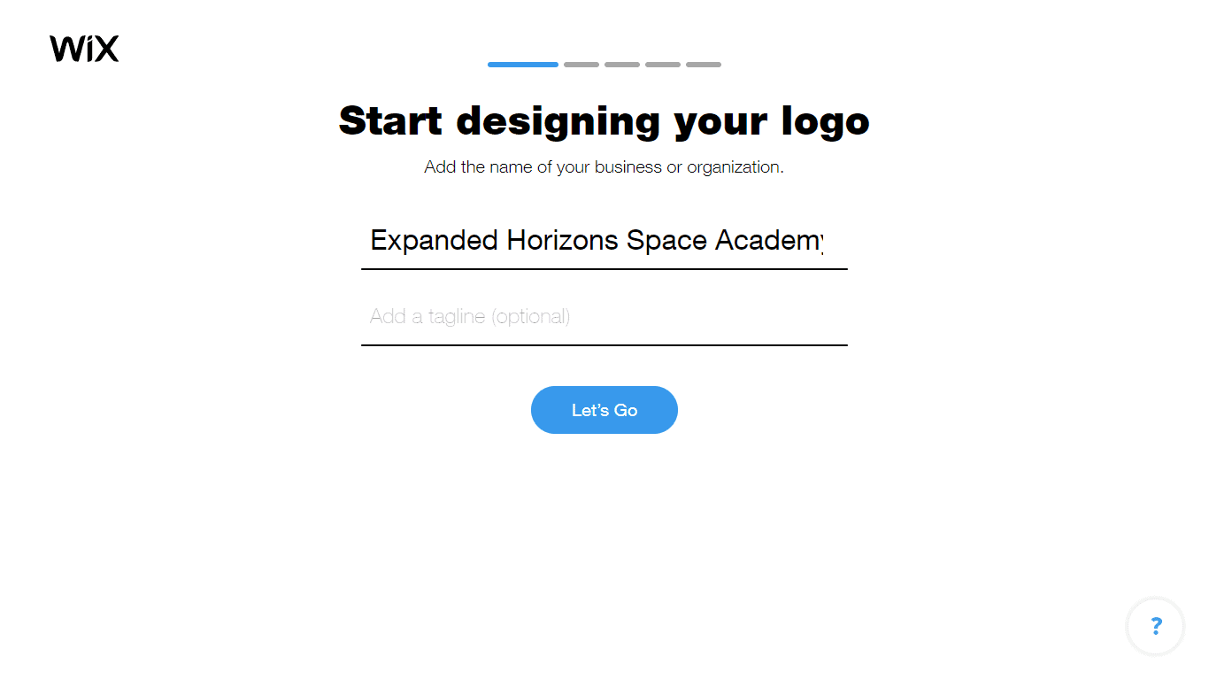 Wix Logo Maker screenshot - Add business name