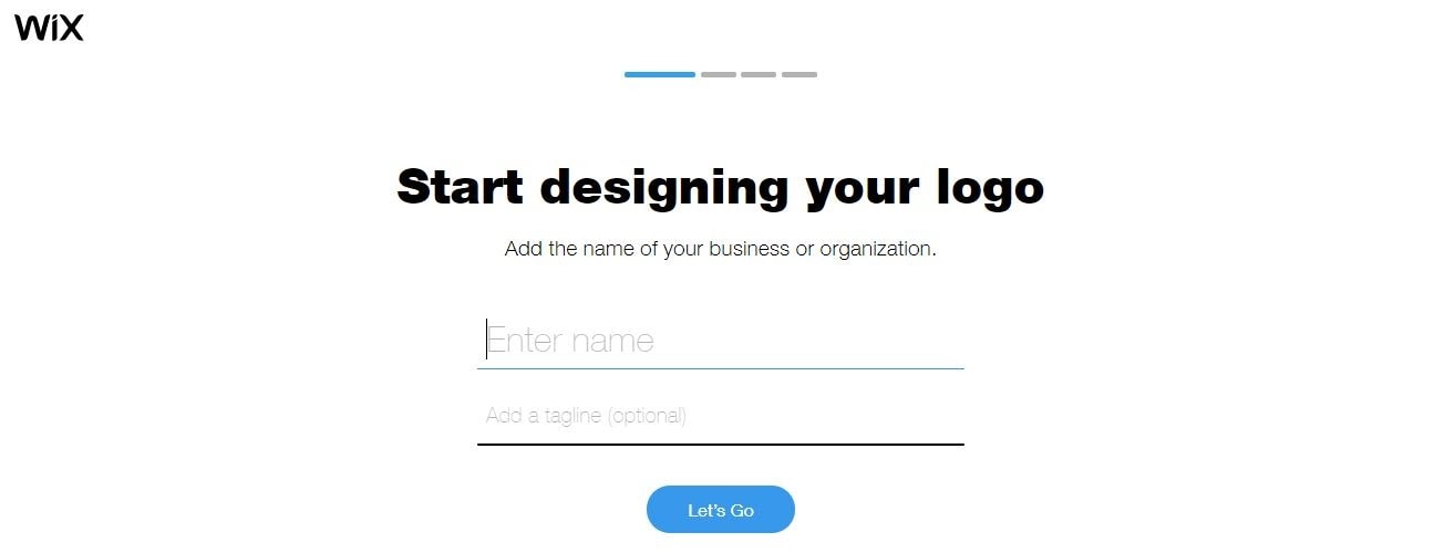 Wix Logo Maker screenshot - Add business name