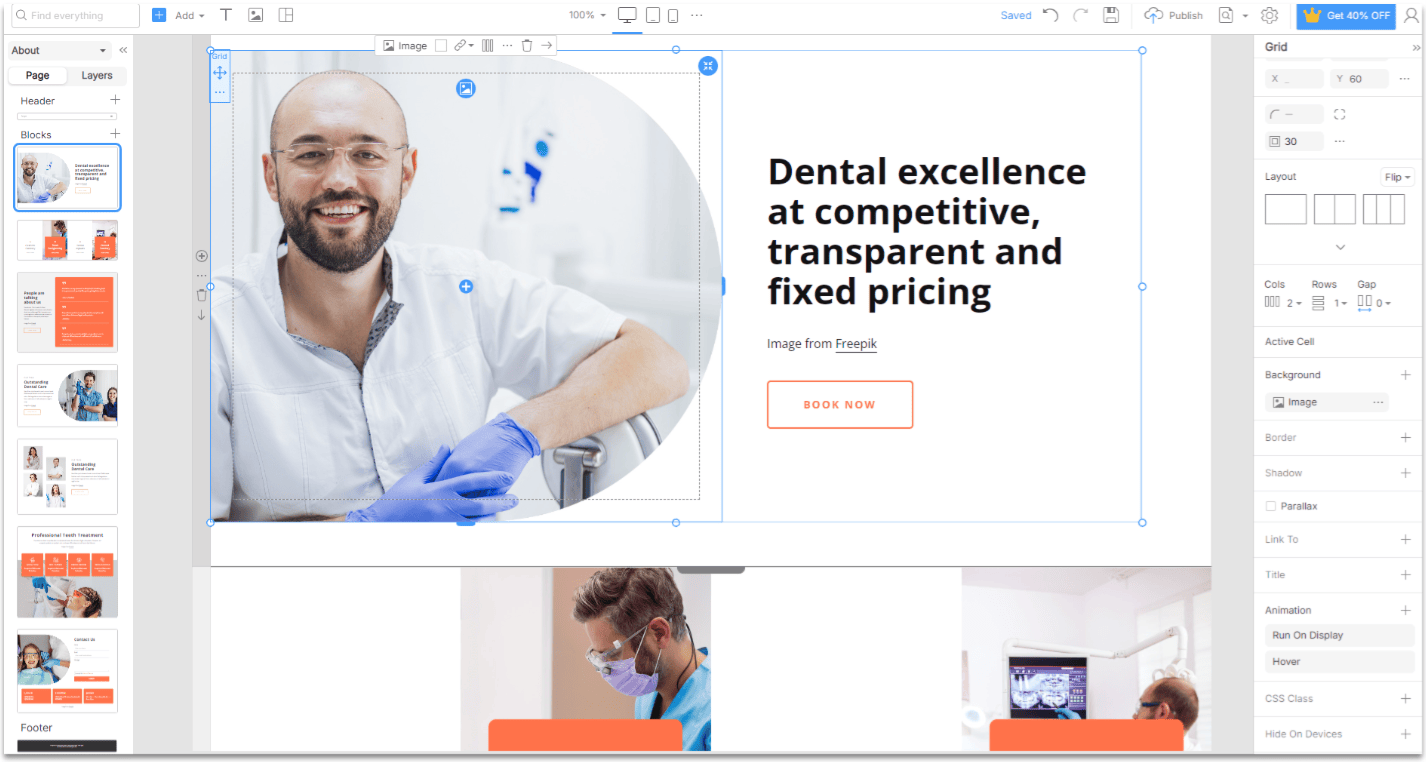 Nicepage Animations Example.