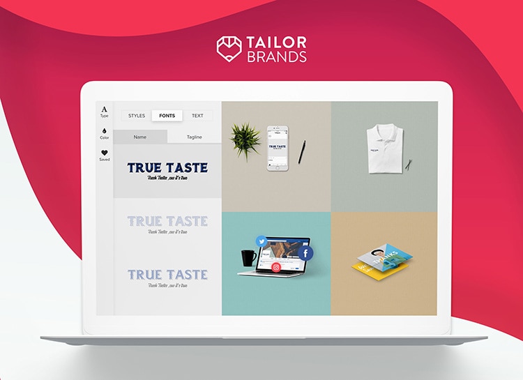 Tailor Brands Unique Algorithm Creates Your Successful Brand