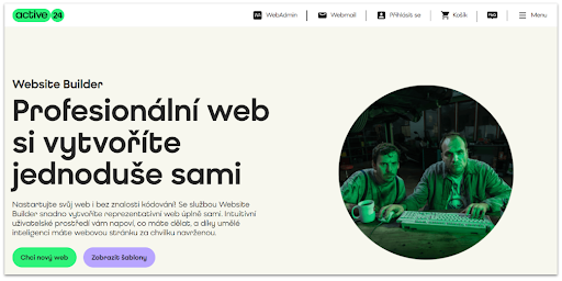 Active24 website builder with AI assistant