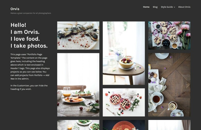 WordPress Orvis theme