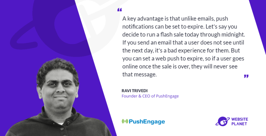 With PushEngage You Can Send Users Personalized and Contextual Notifications