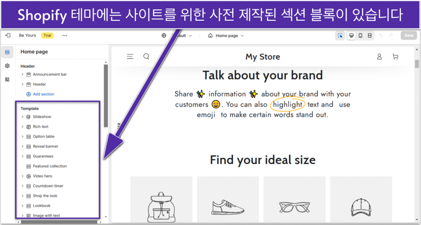 Shopify themes have pre-built -ko