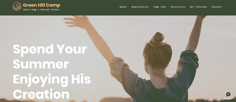 Wix's Bible Camp Template