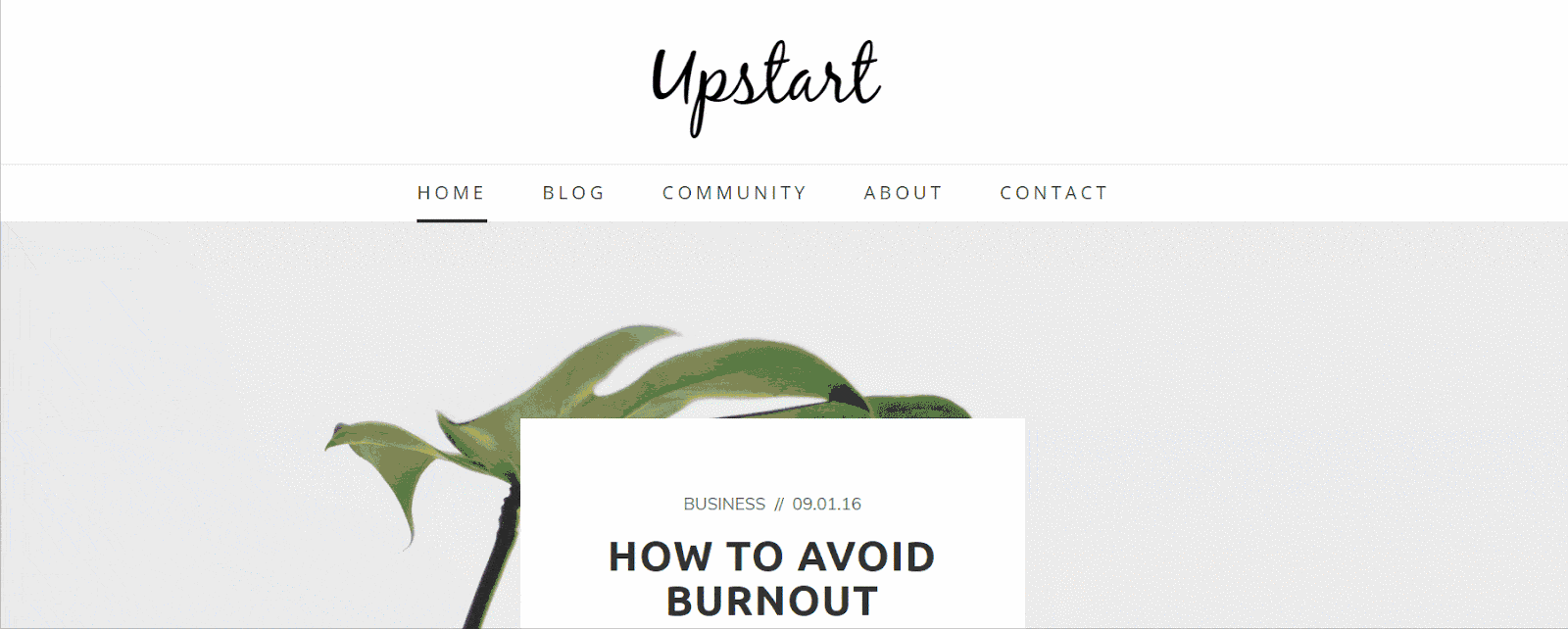 Upstart Haberdasher Weebly theme