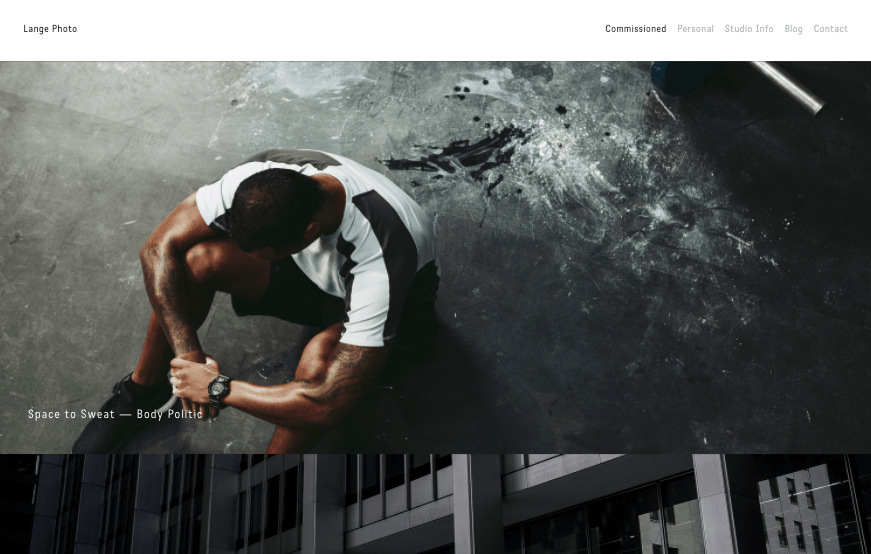 Lange Squarespace Portfolio-Website-Vorlage