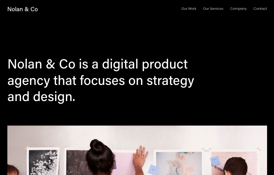 Squarespace Nolan portfolio website template