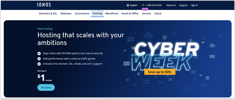 IONOS Cyber Week Deals.
